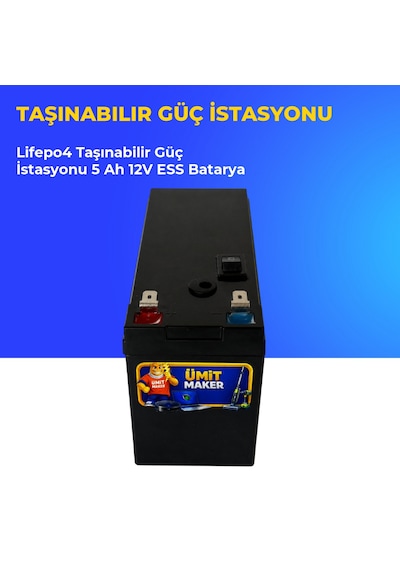 Lifepo4 Taşınabilir Güç İstasyonu 5 Ah 12v Ess Batarya