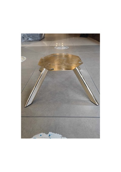 Metal Sabit Berjer Ayağı - Mobilya Ayağı - Örümcek Ayak - Gold