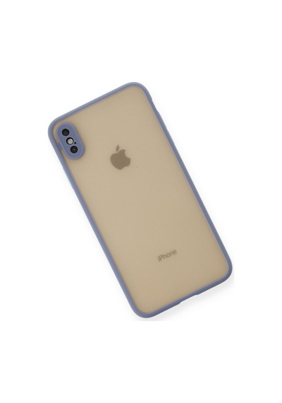 Apple iPhone Uyumlu Xs Max Kılıf Montreal Silikon Kapak - Gri Bz8683140207250