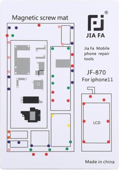 Jıafa Jf-870 Apple Uyumlu iPhone 11 6.1 Inc Mıknatıslı Çalışma Hasırı Vida Go (443479415)-Beyaz