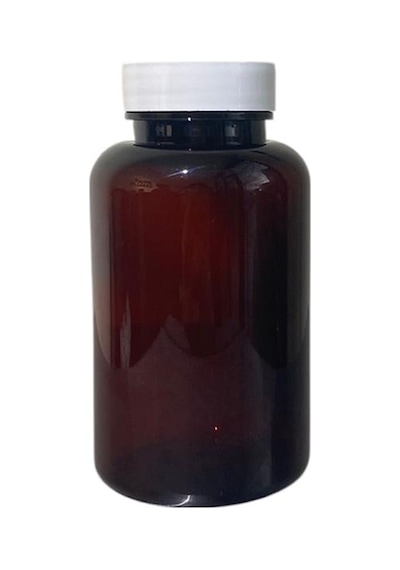200ml Kahverengi Tablet Şişesi Beyaz Kapak, 24 Adet, Tablet Şişesi, Ecza Şişesi, Kozmetik Şişe Kahverengi
