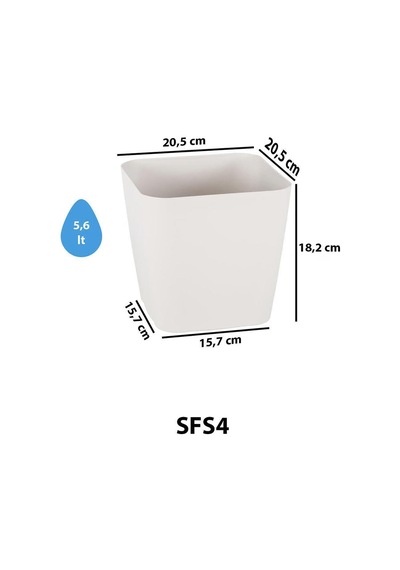 Serinova Kare Saksı 5.6 Lt 61808400
