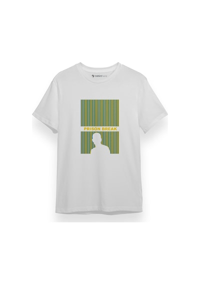 Prison Break Long Beyaz Kısa Kol Erkek Tshirt 001