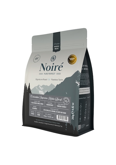 Noire Colombia Supremo Huila Decaf Çekirdek Kahve 250g %100 Arabica Single Origin Kafeinsiz
