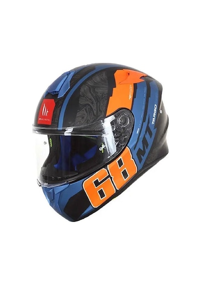 Mt Targo Pro Welcome D4 Full Face Motosiklet Kaskı 65212 Turuncu