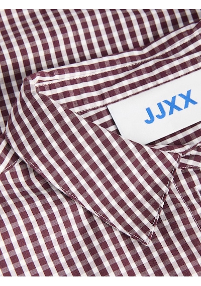 Jjxx Jxjamıe Ls Relaxed Poplın Shırt Wvn Noos Kırmızı