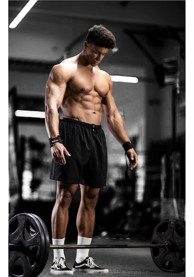 Savur Bilekli Fitness Strap - Lifting Straps, Ağırlık Kayışı Siyah