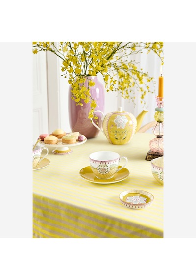 Sarı Porselen Çay Fincanı 280 Ml