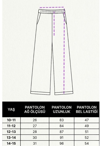 Angel&co. Girls Clothing Lacivert Kız Çocuk Eşofman Altı - Geniş Kesim Lacivert - 868273572 Lacivert