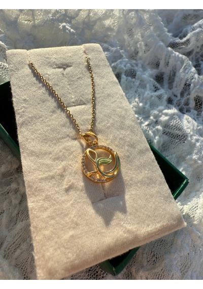 Leaf Harmony Pendant Altın