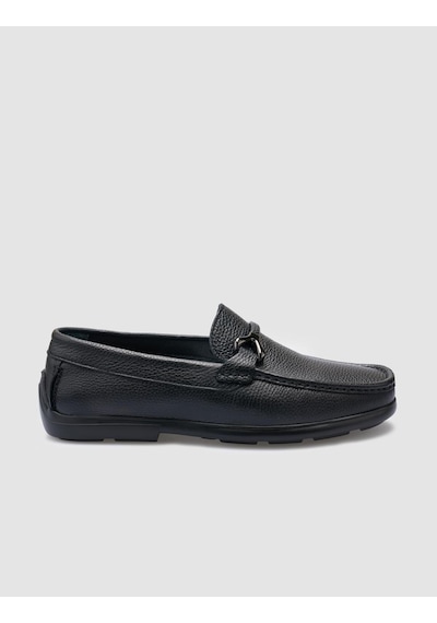 Cabani Tivra %100 Hakiki Deri Siyah Toka Detaylı Erkek Loafer