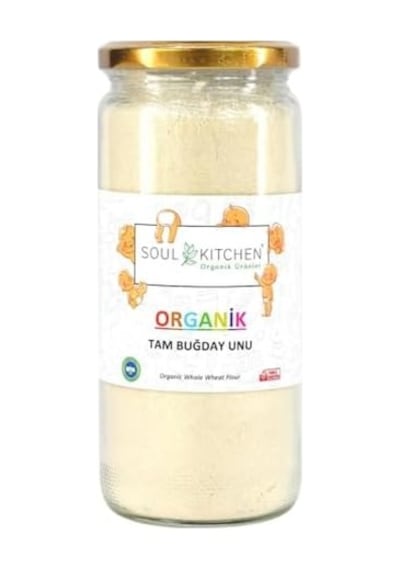 Organik Tam Buğday Unu Cam 250gr