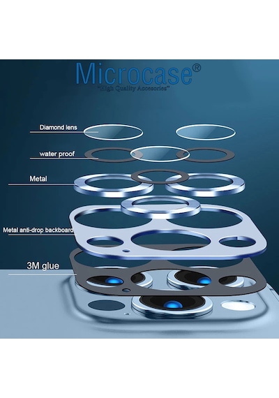 Apple Uyumlu iPhone 14 - Plus Kamera Lens Koruyucu Halka Set Al3130 561259509