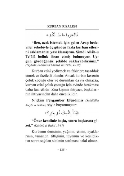 Kurban Risâlesi | Lalegül Yayıncılık 9786054814053