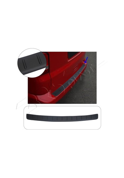 Volkswagen Transporter T5 Uyumlu 2003-2015 Abs Arka Tampon Üstü Koruma