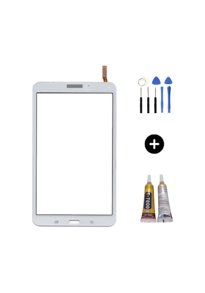 Samsung Galaxy Tab 4 Sm-t330 Uyumlu A Kalite Dokunmatik Beyaz + Montaj Seti
