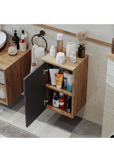 Banyo Dolabı Mat Mdf 60 X 35 Cm Banyo Boy Dolap Atlantik Antrasit Atlantik Çam - Antrasit Banyo Dolabı Mat Mdf 60 X 35 Cm Banyo Boy Dolap Atlantik Antrasit Atlantik Çam - Antrasit