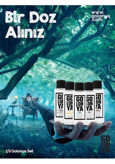 Golonya Auqua + Coffee + Fig + Mandarine + Spice Kolonya 5 x 250 ML