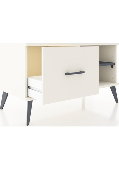 Hyperion Şifonyer Tek Raflı Tek Çekmeceli 88x44x48 Aytaşı-antrasit/aytaşı Antrasit/aytaşı Hyperion Şifonyer Tek Raflı Tek Çekmeceli 88x44x48 Aytaşı-antrasit/aytaşı Antrasit/aytaşı
