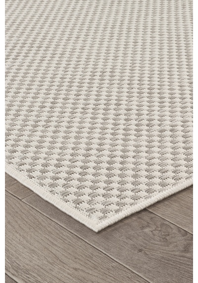 Sisalux 3082 Beyaz Gri Sisal Dokuma Jüt Kilim Hav Toz Vermez Halı Salon Mutfak Oturma Odası Halısı Beyaz - Gri