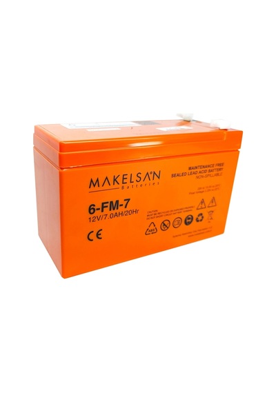 Makelsan 12v 7ah, Bakımsız, Kuru Akü. Ups İçin Uygundur.