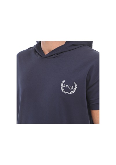 SPQR Kısa Kollu Sweatshirt NEPTUNE LACİVERT