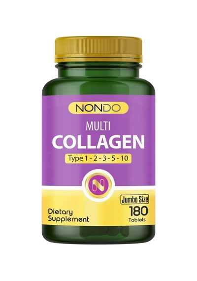 Multi Kolajen 180 Tablet Jumbo Boy 5 Çeşit Kolajen Tip 1-2-3-5-10 Hyalüronik Asit Çinko