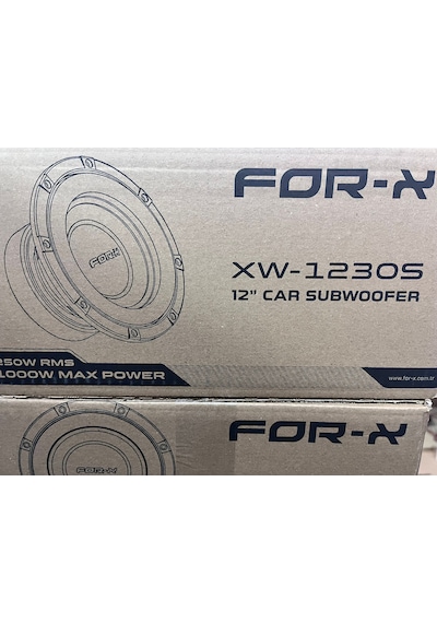 For-x Xw 30 Cm Subwofer Kabinsiz 1000w 250 Bas Rms Yeni Seri