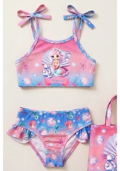 Modanino Kız Çocuk Çantalı 3'lü Mayo Takımı Çanta+mayo+bikini 3-10 Yaş 12648n Mavi - Pembe Modanino Kız Çocuk Çantalı 3'lü Mayo Takımı Çanta+mayo+bikini 3-10 Yaş 12648n Mavi - Pembe