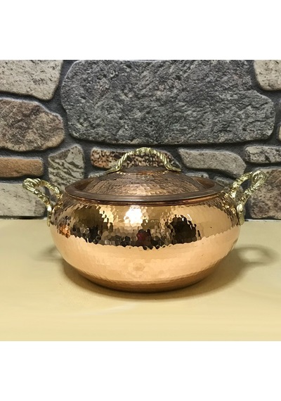 Dövme Bakır Trabzon Güveci 18 cm