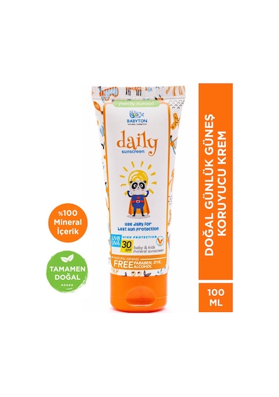 Babyton Bebek&Çocuk Doğal Güneş Kremi 30 SPF 100 ML