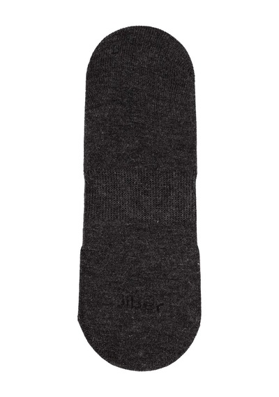 Jiber Erkek Bambu Babet Çorap 7001- 12 Adet Antrasit