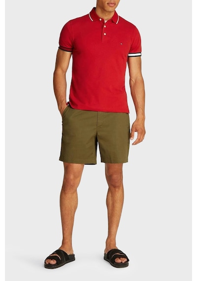 Tommy Hilfiger Erkek Polo Yaka T Shirt Mw0mw38458 Xld Kırmızı kırmızı