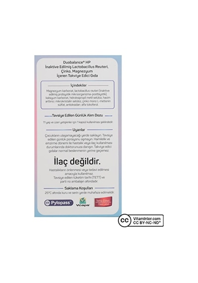 Nbt Duobalance Hp Probiyotik 30 Kapsül