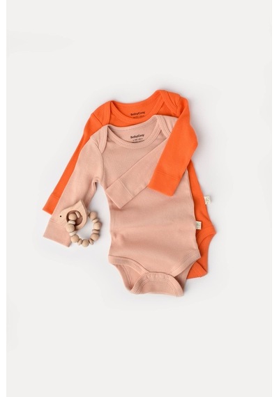 Rebebe Babycosy Modal 2 Li Uzun Kollu Bebek Badi - Bebek Body - Csym1131 (544739532) Turuncu