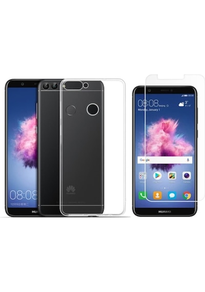 Huawei P Smart 2018 Kilif Seffaf Silikon Kilif + Cam 248395740 - Seçenek / Renk-Ekran Koruma-Füme-Esnek Nano Cam Huawei P Smart 2018 Kilif Seffaf Silikon Kilif + Cam 248395740 - Seçenek / Renk-Ekran Koruma-Füme-Esnek Nano Cam