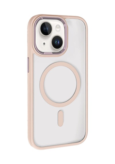 Joko - 149 - Apple iPhone Uyumlu 15 Terea Magsafe Kapak - Csmo-tex - - Pembe