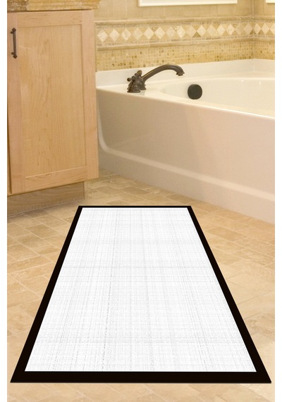 Kaymaz Taban Djt Banyo Mutfak Salon Halı Trend Dokuma Desen E5007 Açık Gri