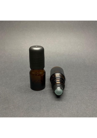 3 Ml Amber Cam Roll-on Şişe, Cam Esans Şişesi, 3cc Cam Bilyeli Şişe X 6 Adet