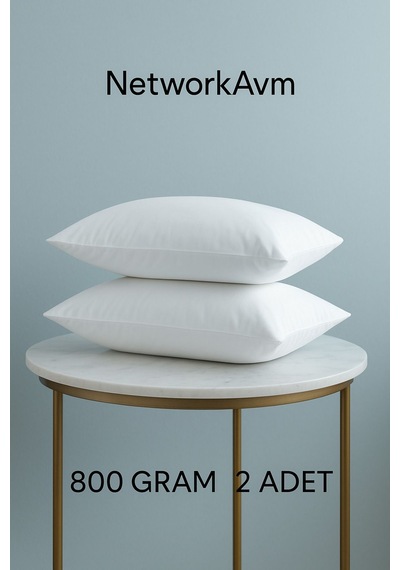 Premium Silikon Yastık 1000 Gram 2 Li Set Beyaz