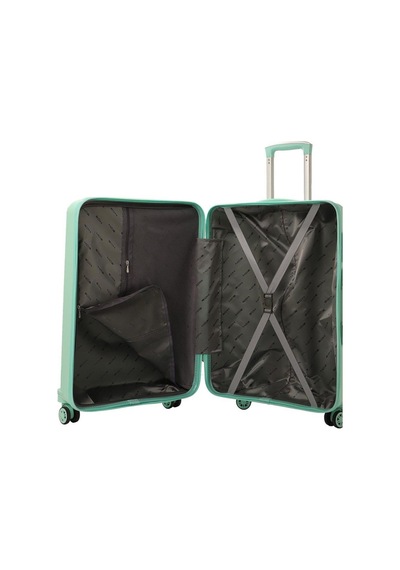 Mçs Bavul Büyük Ve Kabin 2li Set Kırılmaz Silikon Valiz V374 Mint Yeşili Mint Yeşili