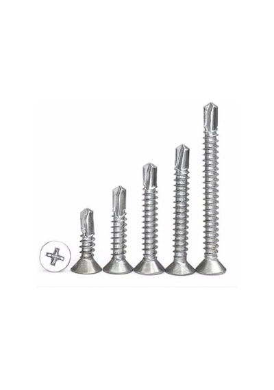  Yhb Sac Vidası Matkap Uçlu Vida Akıllı Vida 100 Adet  3,9 x 13 MM
