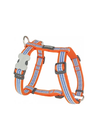 REDDİNGO FANG IT DESENLİ TURUNCU KÖPEK GÖĞÜS TASMASI M /20MM Çok Renkli