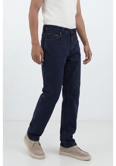 Antioch Tapered Fit Erkek Jean Mavi Siyah