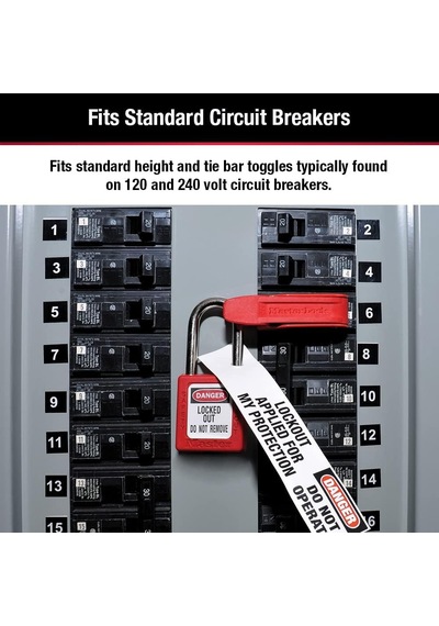 Master Lock 493b Kırmızı Elektrik Kutusu Devre Kesici Kilitleme,