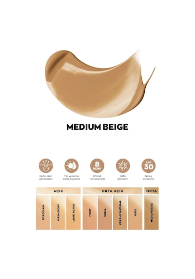 Avon Serum Fondöten Spf30 Medium Beige 30 ML