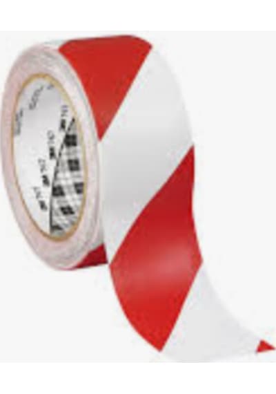 3M 767I Kırmızı Beyaz Işaretleme Bantı 50Mm*33Mt