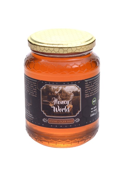 Honey World Organik Süzme Karakovan Balı Cam 1 KG