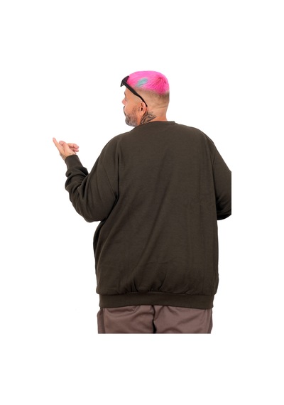 Mode Xl Erkek Interlok Sweat Bıs.yaka Basıc U22465 Siyah