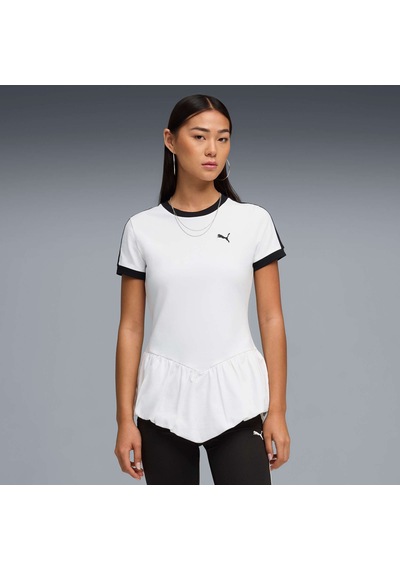 Puma T7 Balloon Kadın Tişört 636886 02 Beyaz